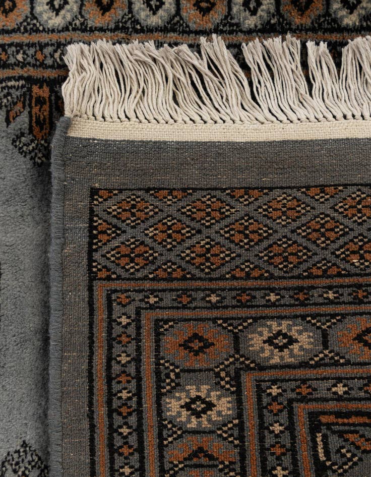 Detail image of 2' 7 x 10' 1  Hand Knotted Torkaman Oriental Wool Runner Rug
