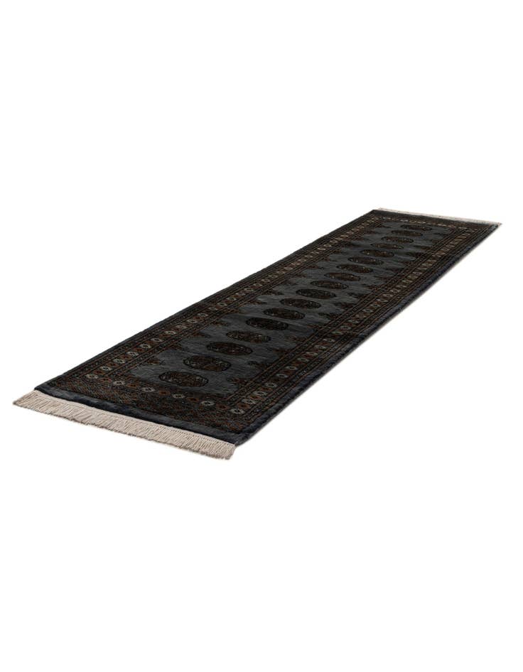 Detail image of 2' 7 x 10' 1  Hand Knotted Torkaman Oriental Wool Runner Rug