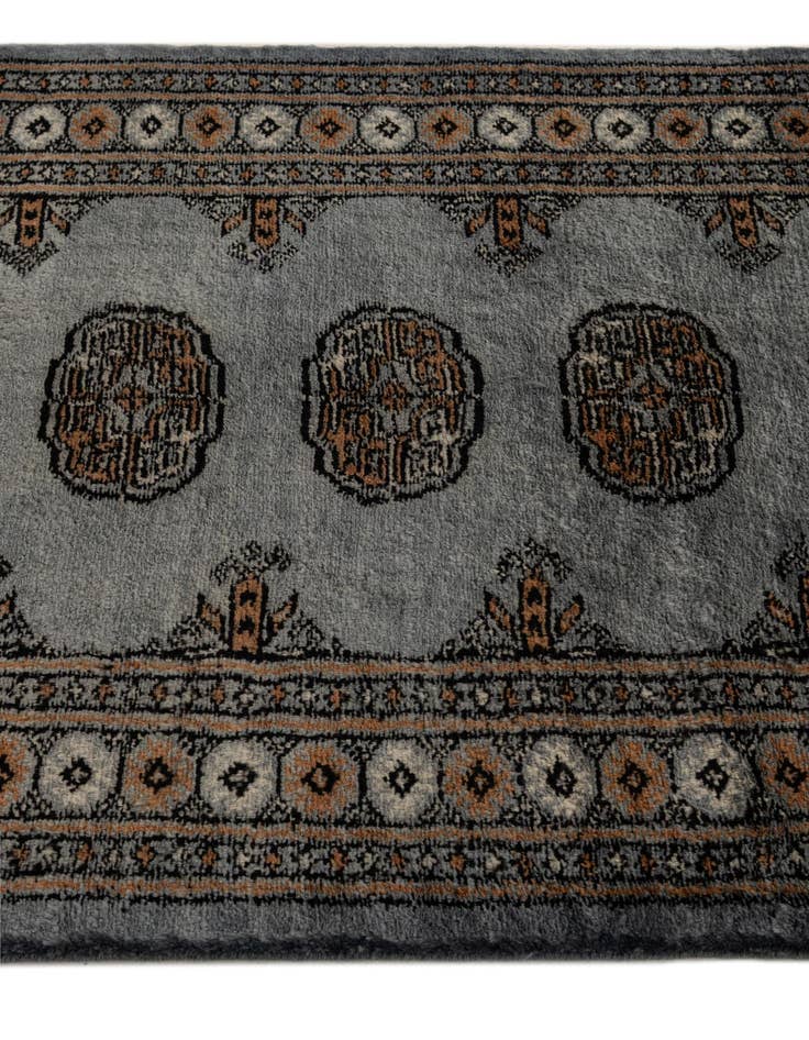 Detail image of 2' 7 x 10' 1  Hand Knotted Torkaman Oriental Wool Runner Rug