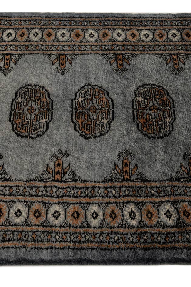 Detail image of 2' 7 x 10' 1 Hand Knotted Torkaman Oriental Wool Runner Rug