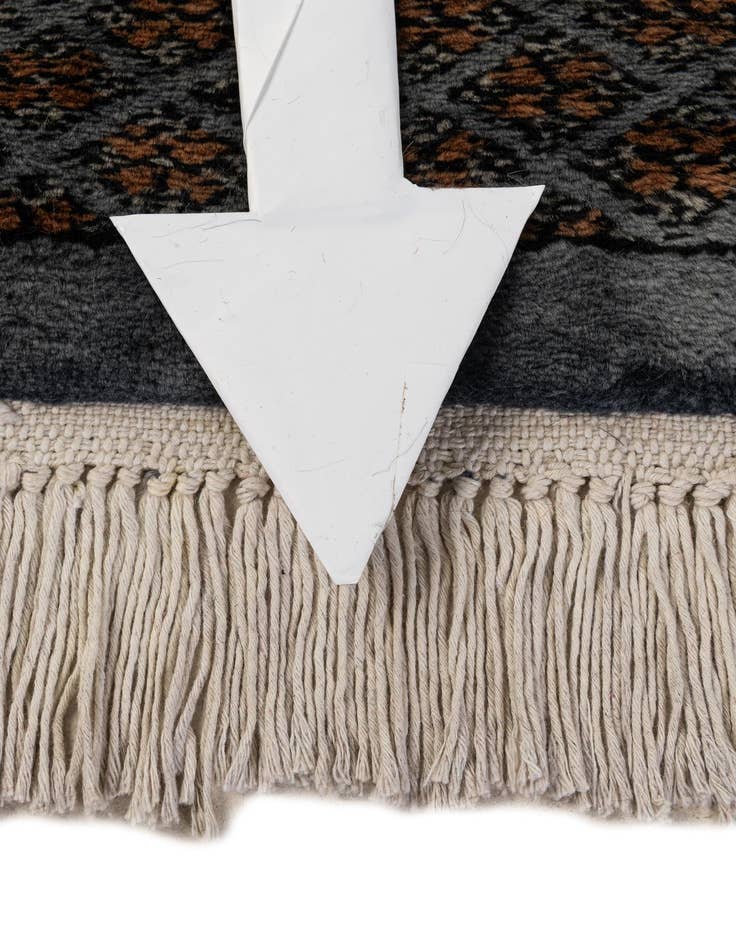 Detail image of 2' 7 x 10' 1  Hand Knotted Torkaman Oriental Wool Runner Rug