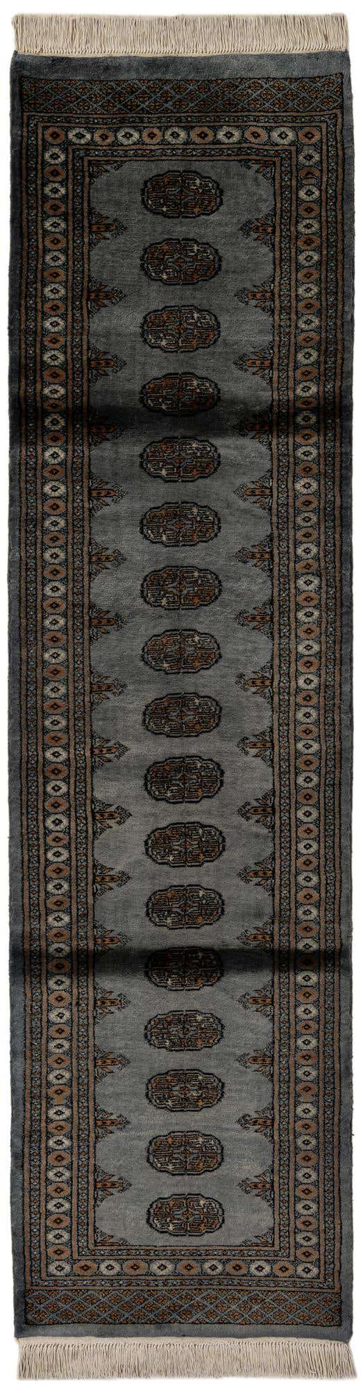 2' 7 x 10' 1 Hand Knotted Torkaman Oriental Wool Runner Rug