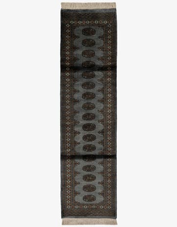 2' 7 x 10' 1 Hand Knotted Torkaman Oriental Wool Runner Rug