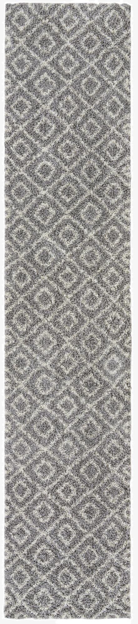 3' 3 x 16' 5 Trellis Shag Runner Rug