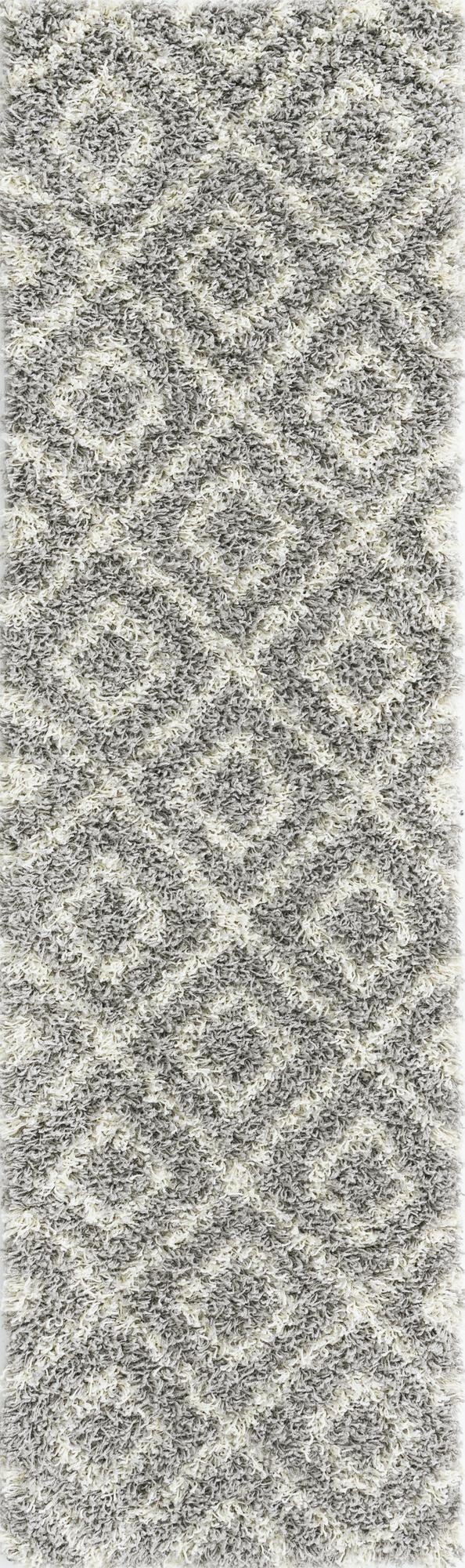 Primary image 2' x 7' Trellis Shag Runner Rug