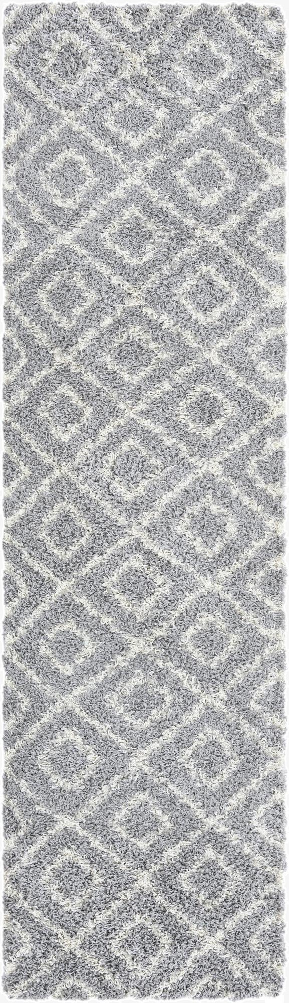 Primary image 2' 7 x 10' Trellis Shag Runner Rug