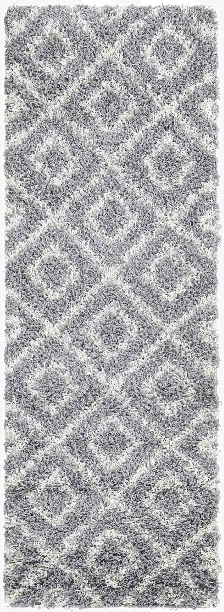 2' x 6' Trellis Shag Runner Rug