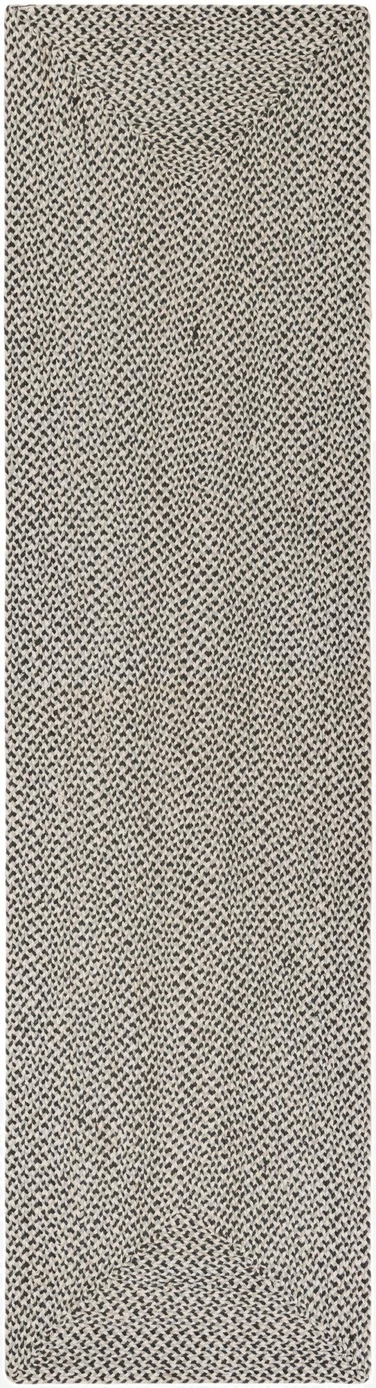 2' 7 x 10'  Hand Tweed Braided Jute Runner Rug