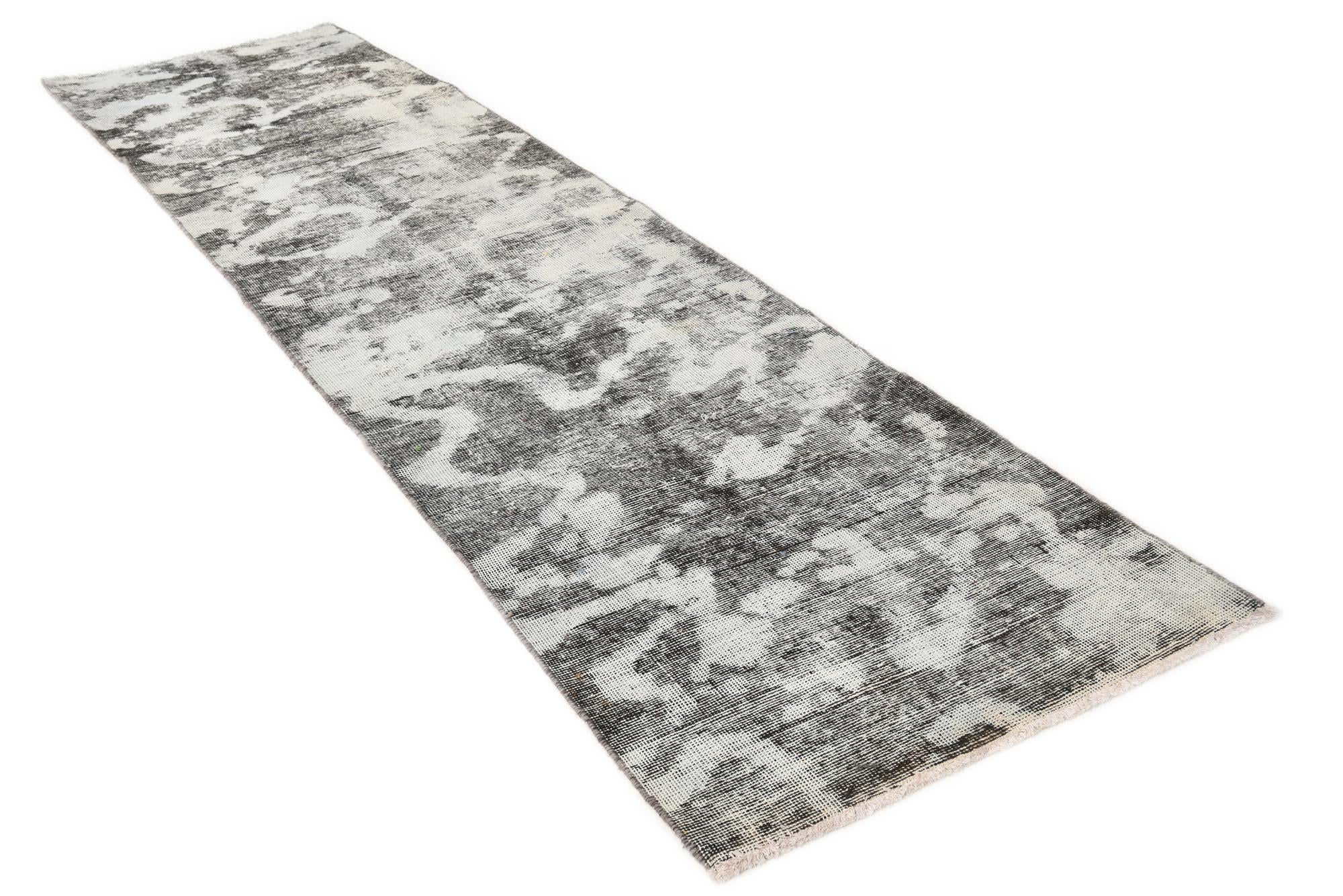 2' 10 x 11' 4 Hand Knotted Ultra Vintage Persian Wool Runner Rug