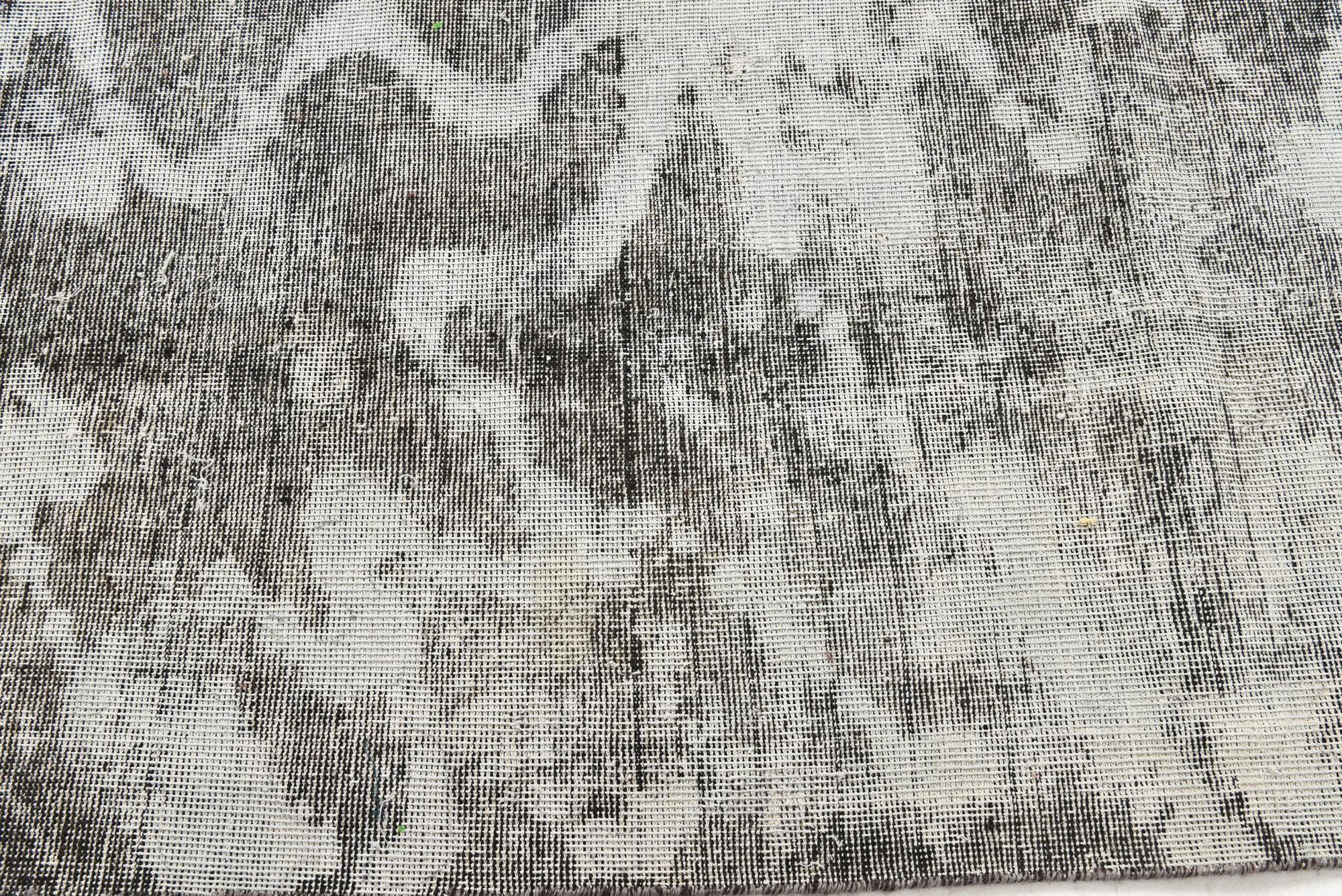 2' 10 x 11' 4 Hand Knotted Ultra Vintage Persian Wool Runner Rug