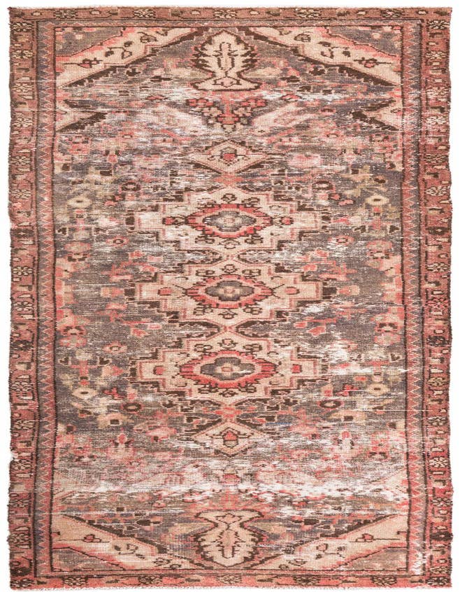 Detail image of 3' 1 x 9' 3 Hand Knotted Ultra Vintage Persian Wool Runner Rug