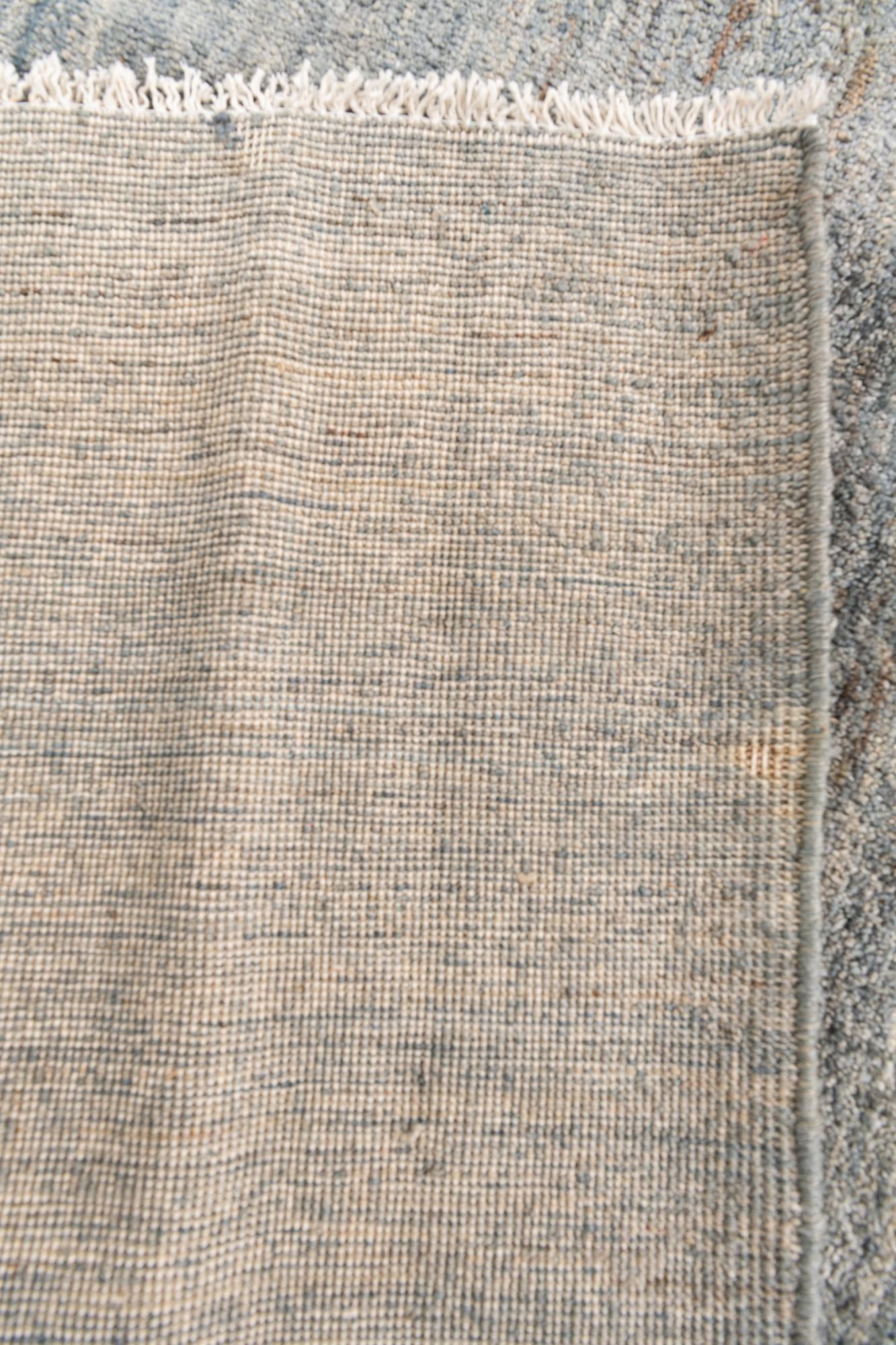 3' 9 x 10' 2 Hand Knotted Ultra Vintage Persian Wool Runner Rug