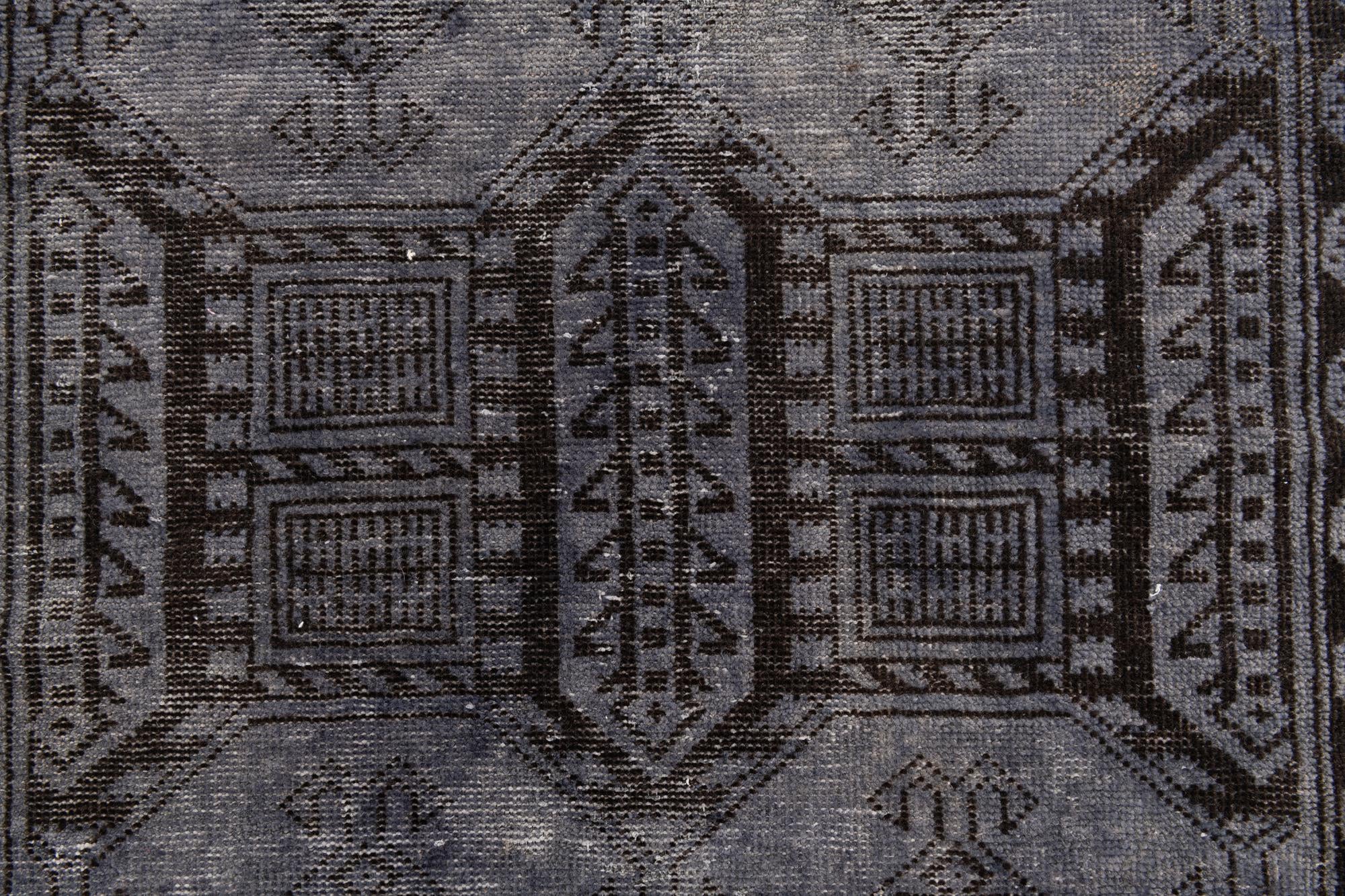 80cm x 190cm anudado a mano Ultra Vintage Alfombra Persa Lana Pasillera