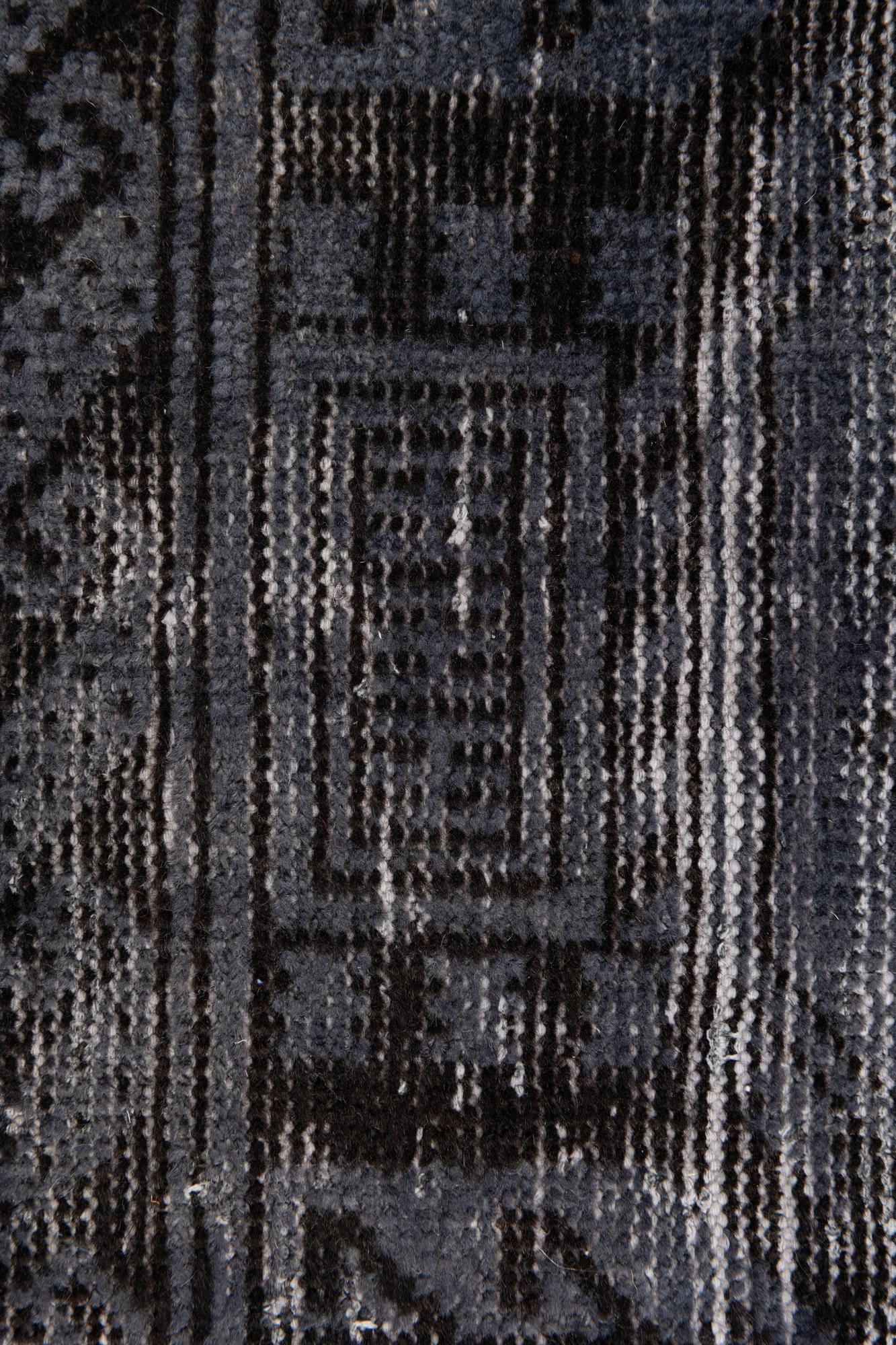 80cm x 190cm anudado a mano Ultra Vintage Alfombra Persa Lana Pasillera