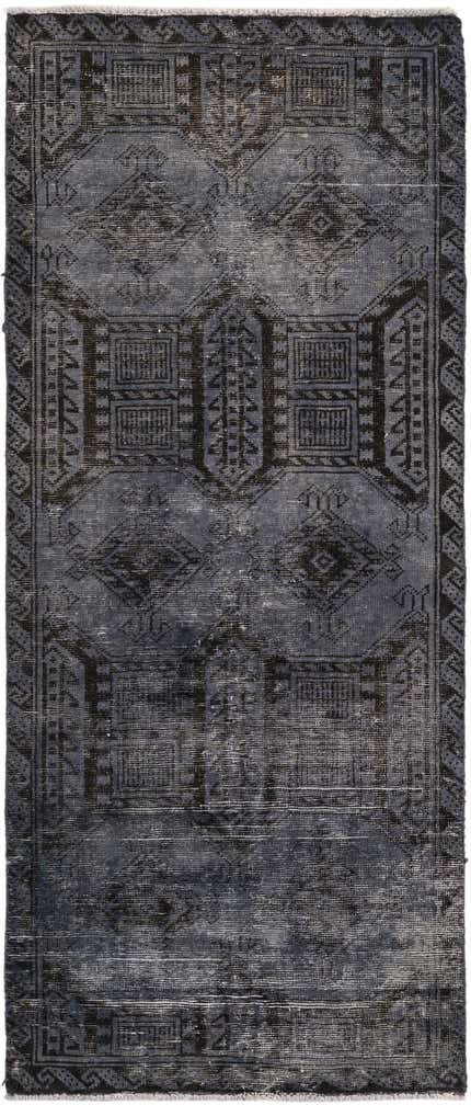 2' 8 x 6' 3 Hand Knotted Ultra Vintage Persian Wool Runner Rug