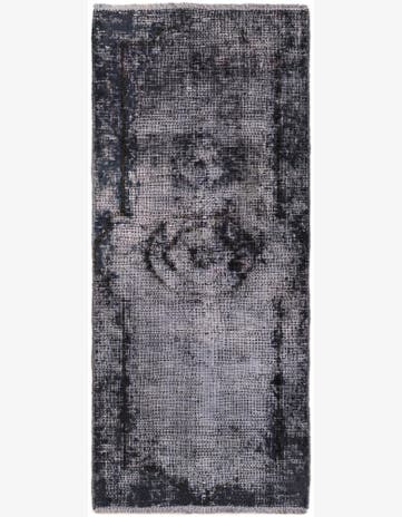 1' 9 x 4' 2 Hand Knotted Ultra Vintage Persian Wool Runner Rug
