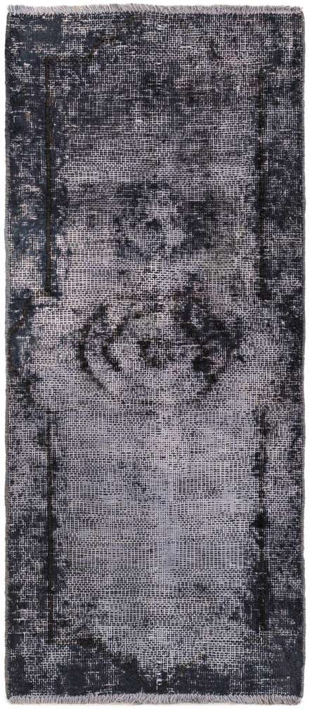 1' 9 x 4' 2 Hand Knotted Ultra Vintage Persian Wool Runner Rug