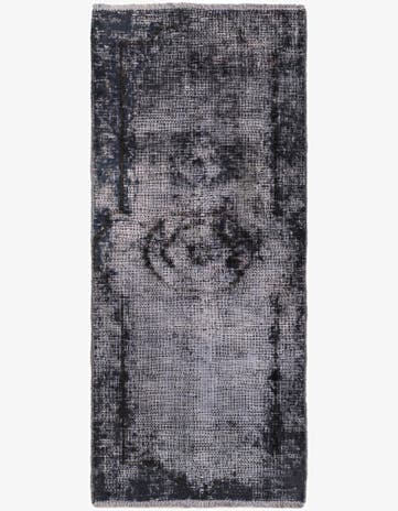 1' 9 x 4' 2 Hand Knotted Ultra Vintage Persian Wool Runner Rug