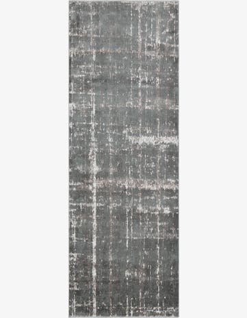 Gray Uptown Lexington Avenue Runner Rug
