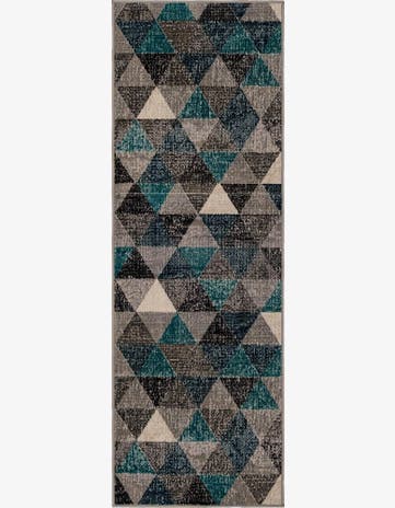 Gray Valencia Runner Rug