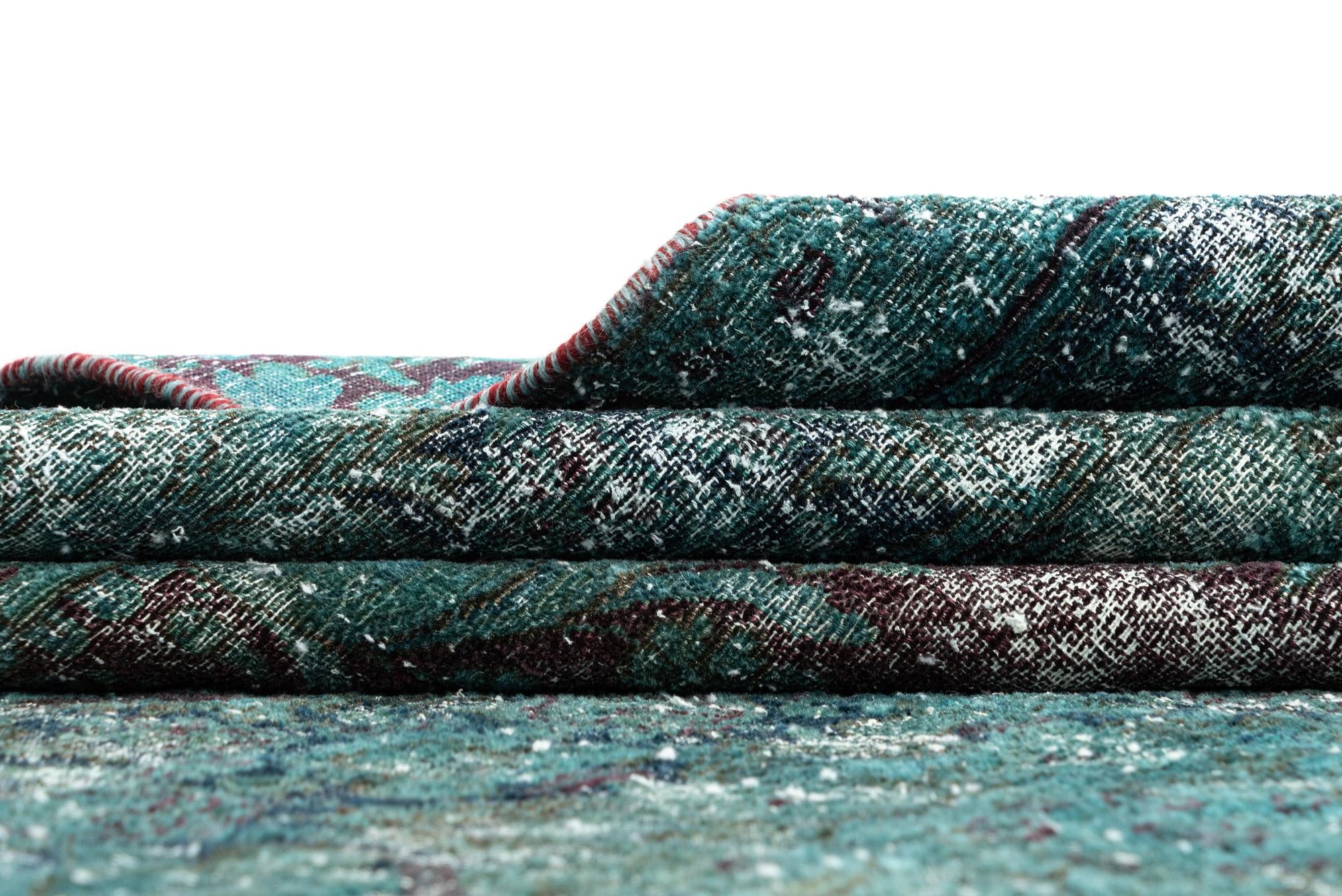 7' 5 x 12' 7 Vintage Royal Wool Runner Rug