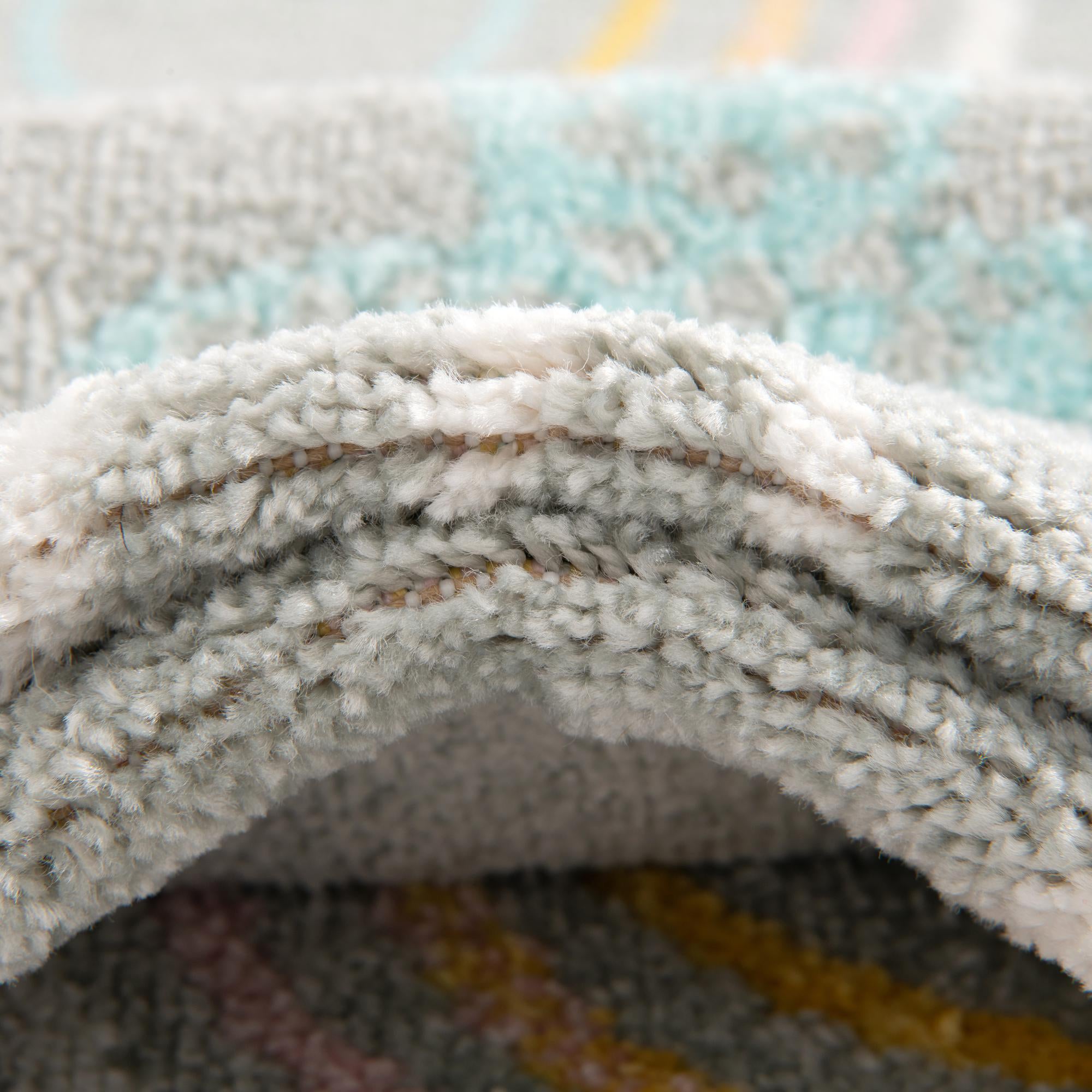 2' 2 x 6' Clouds and Rainbows Whimsy Kids Runner Rug