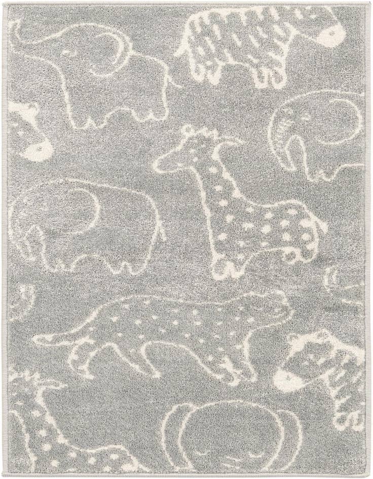 Detail image of 2' 2 x 4' Animals Whimsy Kids Runner Rug
