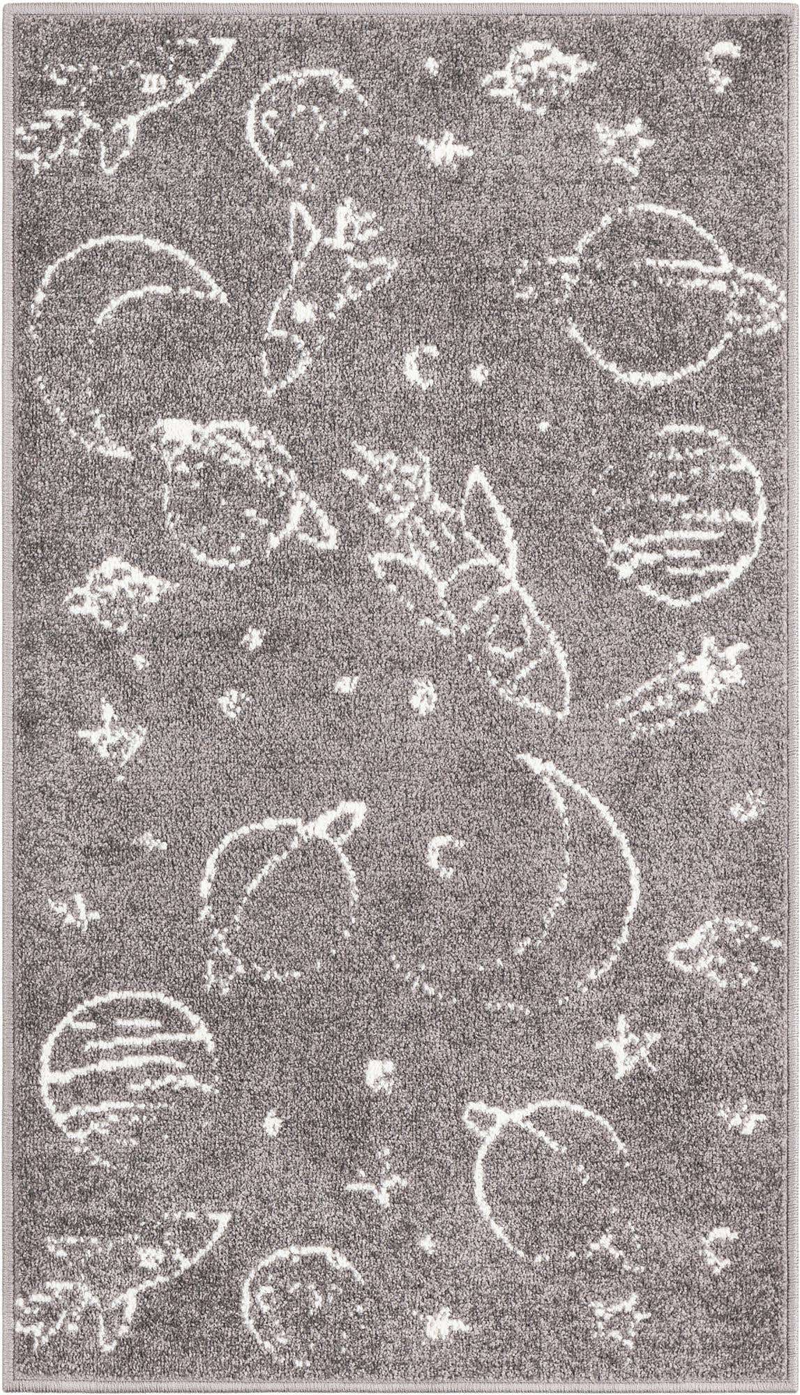 2' 2 x 3' 11 Planets Whimsy Kids Runner Rug