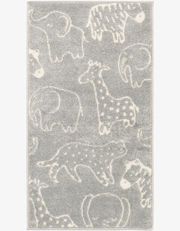 2' 2 x 4' Animals Whimsy Kids Runner Rug