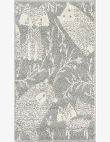 2' 2 x 3' 11 Animals Whimsy Kids Runner Rug