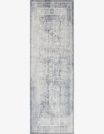 Gray Williamsburg Runner Rug
