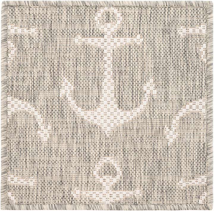 1' 4 x 1' 4 Easy-Clean Coastal Indoor / Outdoor Sample Rug