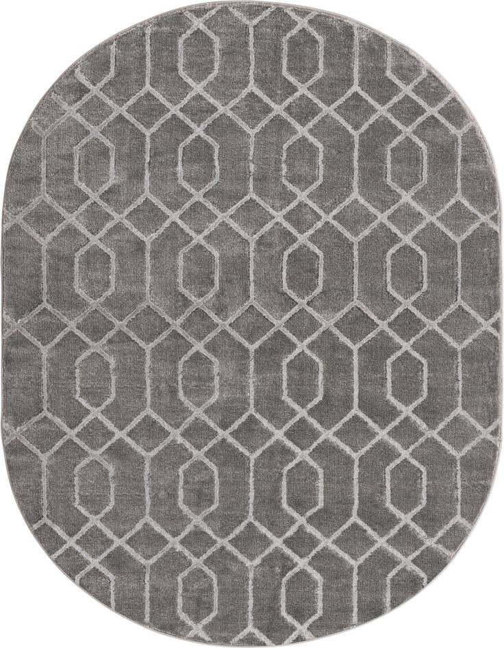 Detail image of 4' x 6' Marilyn Monroe™ Glam Trellis Oval Rug