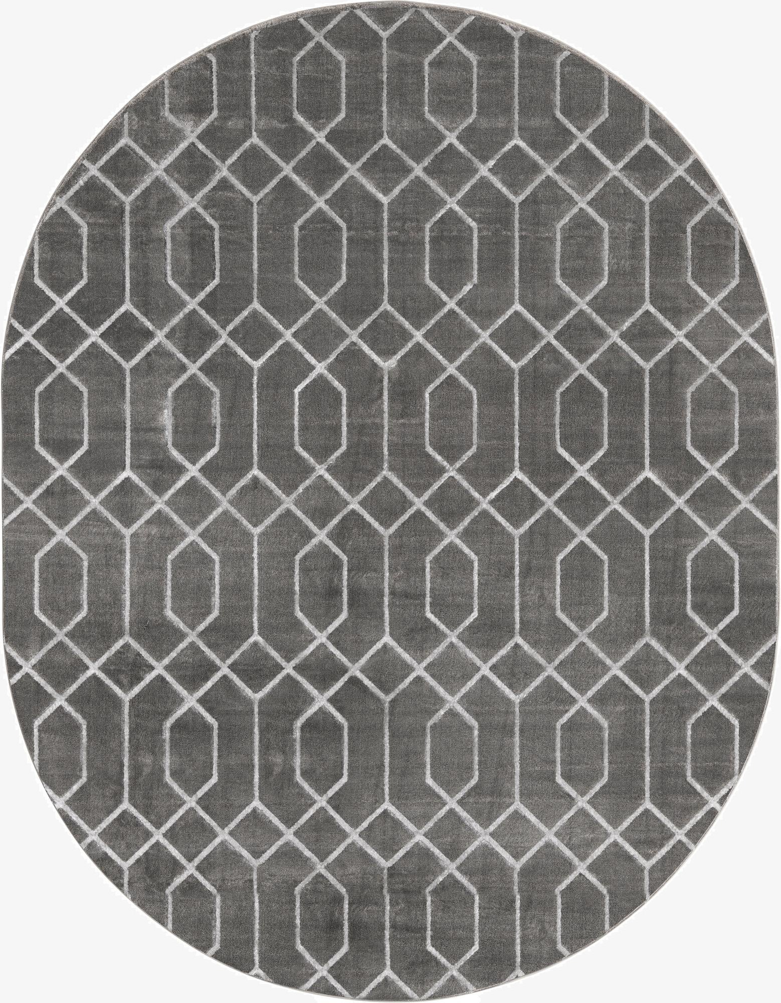 7' 10 x 10'  Marilyn Monroe&trade; Glam Trellis Oval Rug