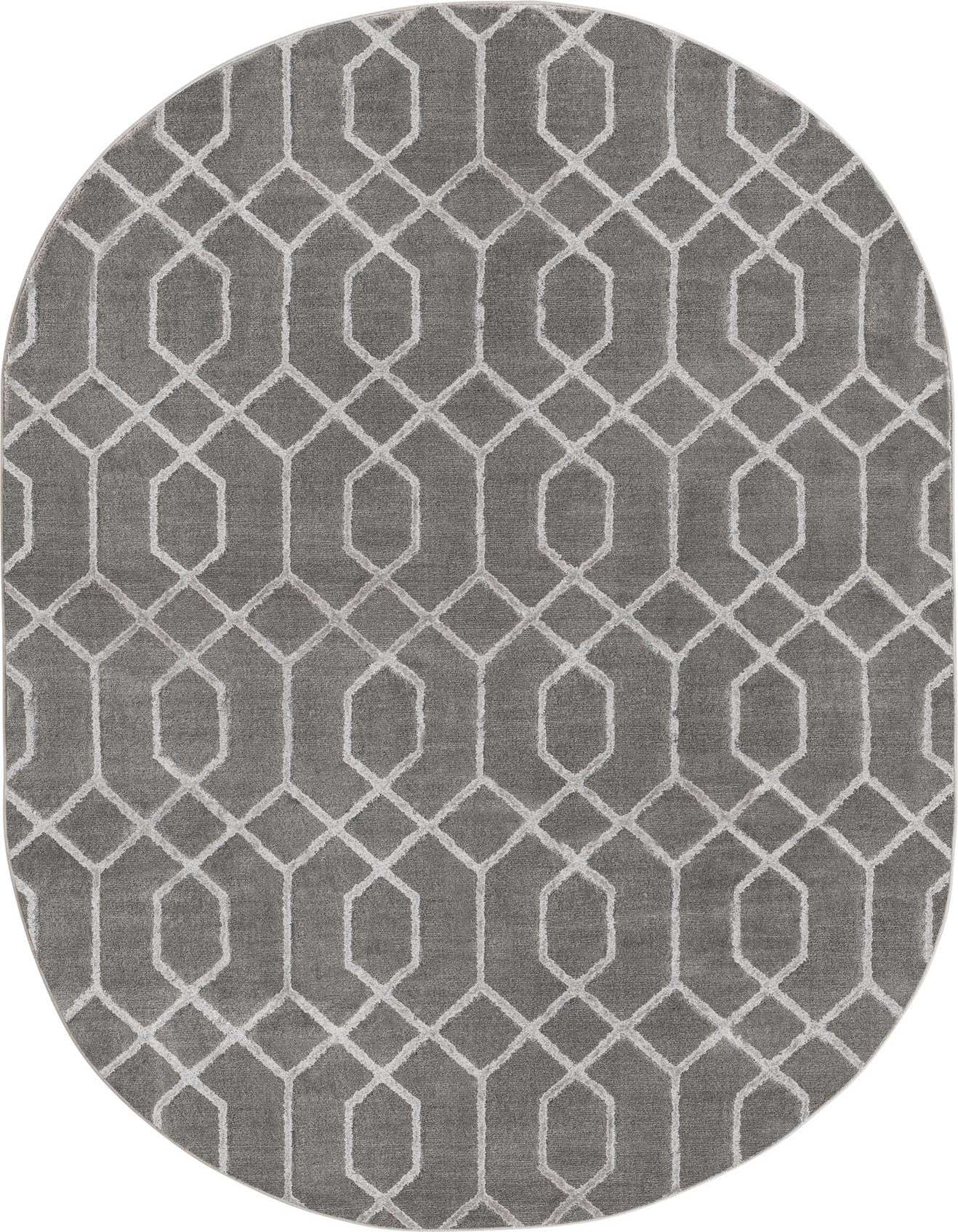 5' 3 x 8' Marilyn Monroe™ Glam Trellis Oval Rug