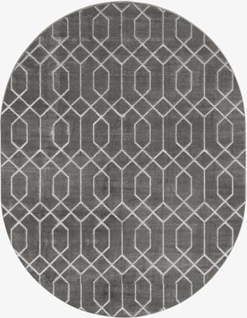 7' 10 x 10' Marilyn Monroe™ Glam Trellis Oval Rug