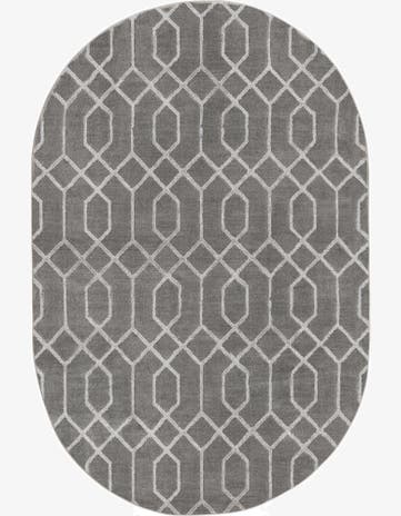 5' 3 x 8' Marilyn Monroe™ Glam Trellis Oval Rug