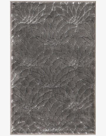 Gray Silver Marilyn Monroe™ Glam Dahlia Rug