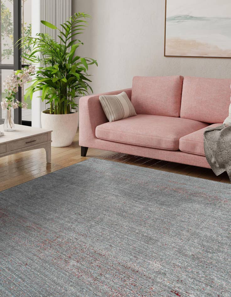 Detail image of 8' x 8' Aqua Square Rug