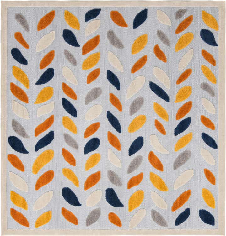 7' 10 x 7' 10 Easy-Clean Aruba Indoor / Outdoor Square Rug