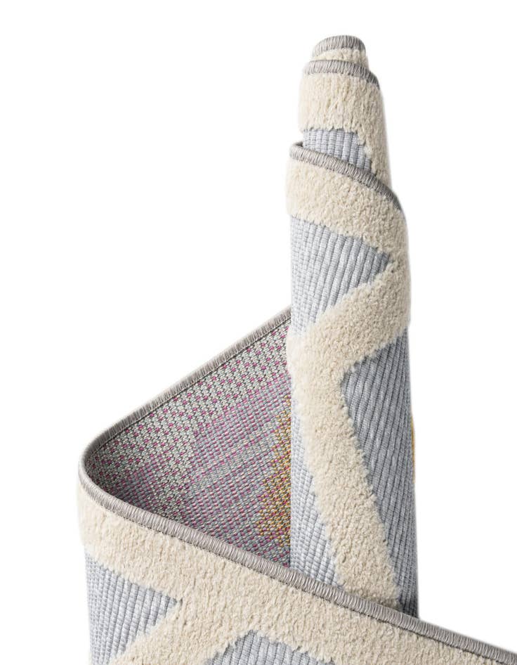 Detail image of 5' 3 x 5' 3  Washable Aruba Indoor / Outdoor Square Rug