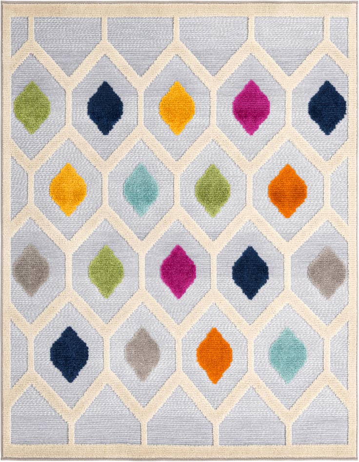 Detail image of 5' 3 x 5' 3 Easy-Clean Aruba Indoor / Outdoor Square Rug