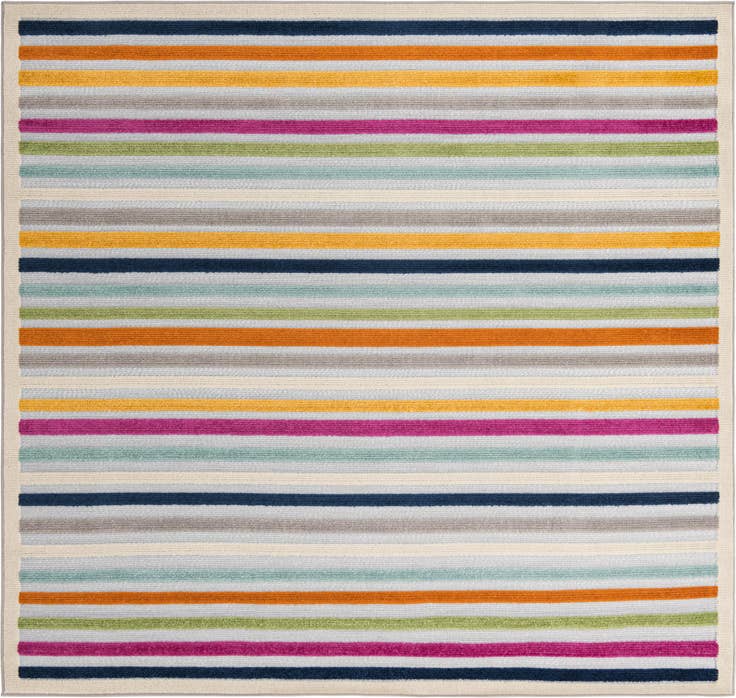 Detail image of 7' 10 x 7' 10 Easy-Clean Aruba Indoor / Outdoor Square Rug
