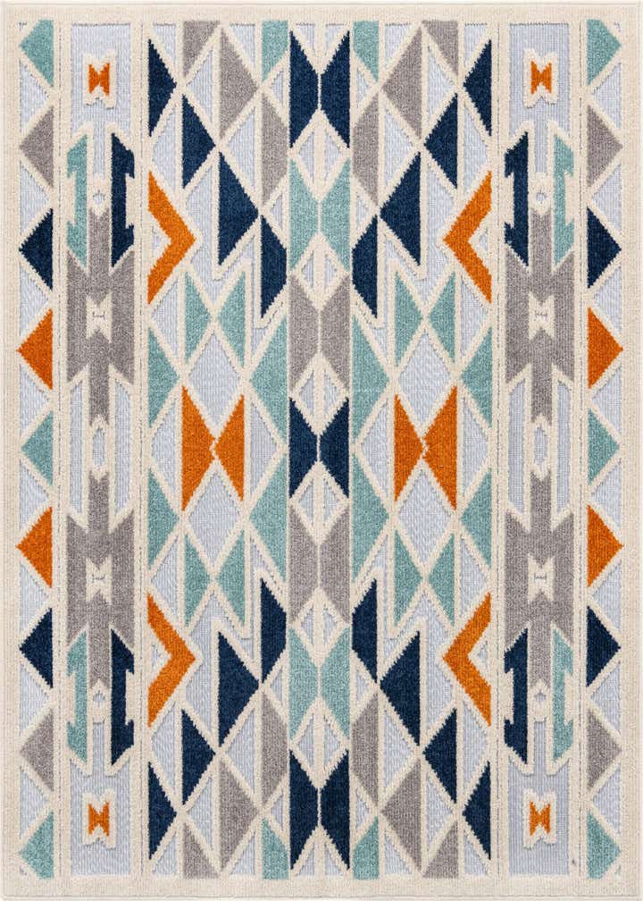5' 3 x 5' 3 Easy-Clean Aruba Indoor / Outdoor Square Rug
