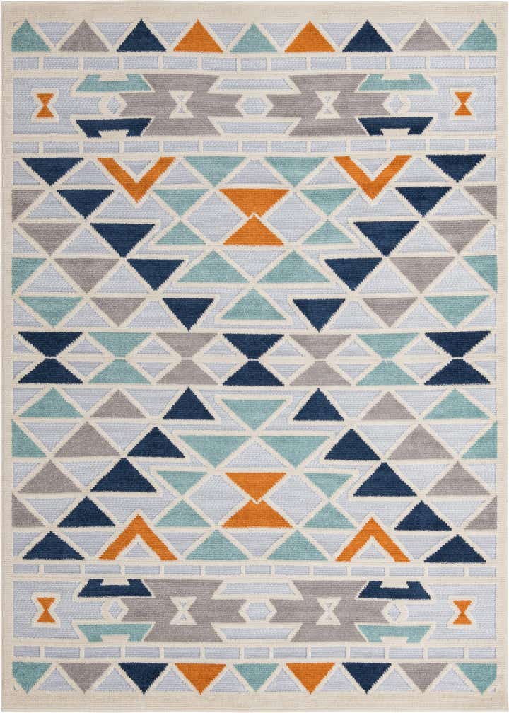7' 10 x 7' 10 Easy-Clean Aruba Indoor / Outdoor Square Rug