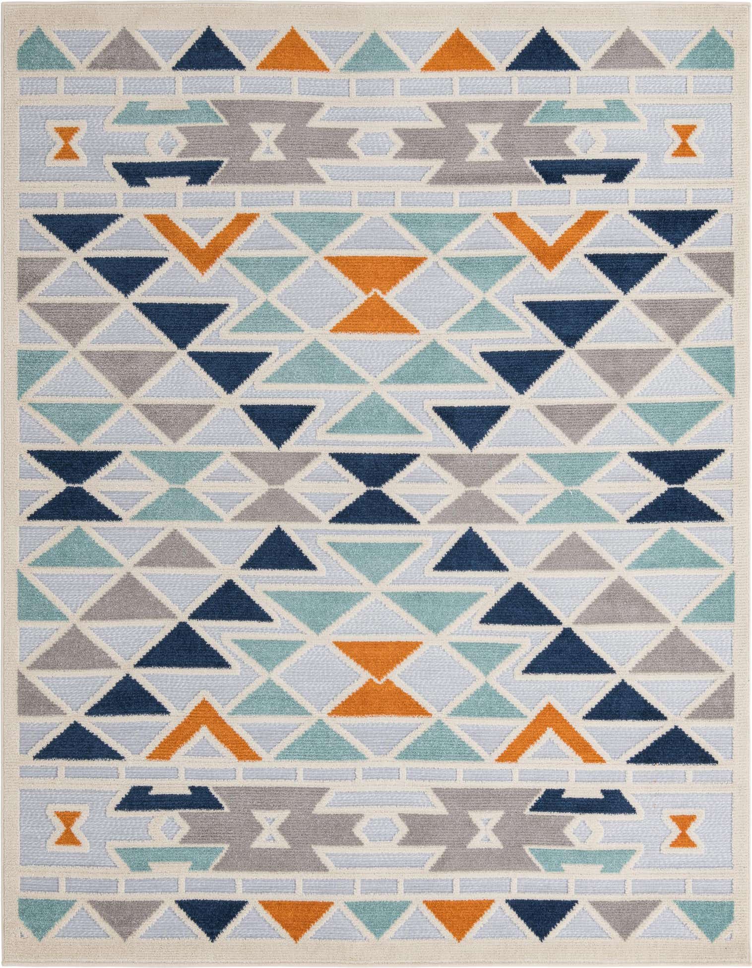 7' 10 x 7' 10 Easy-Clean Aruba Indoor / Outdoor Square Rug