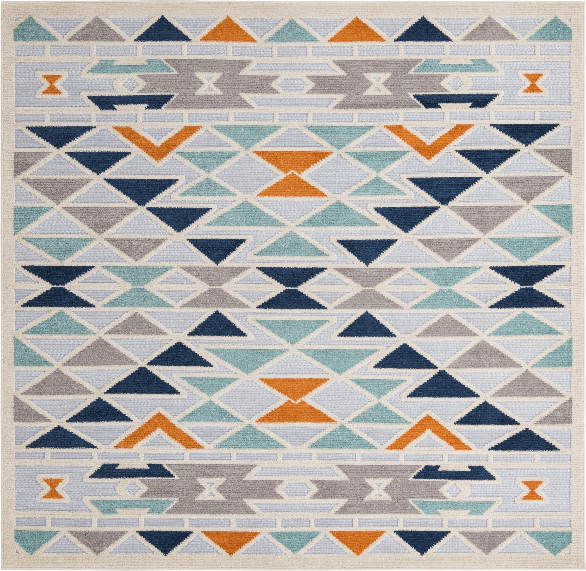 7' 10 x 7' 10  Washable Aruba Indoor / Outdoor Square Rug