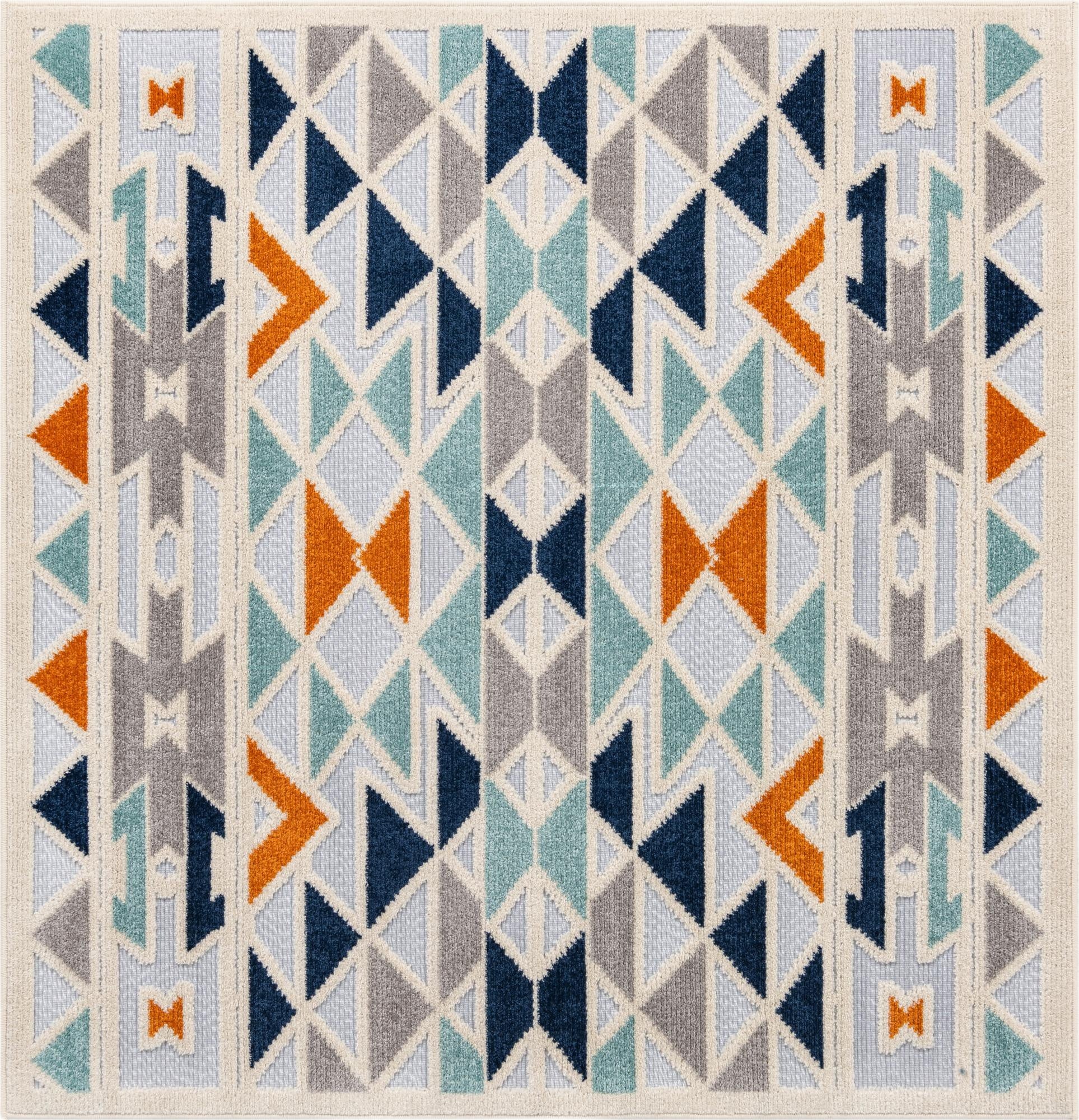 5' 3 x 5' 3  Washable Aruba Indoor / Outdoor Square Rug