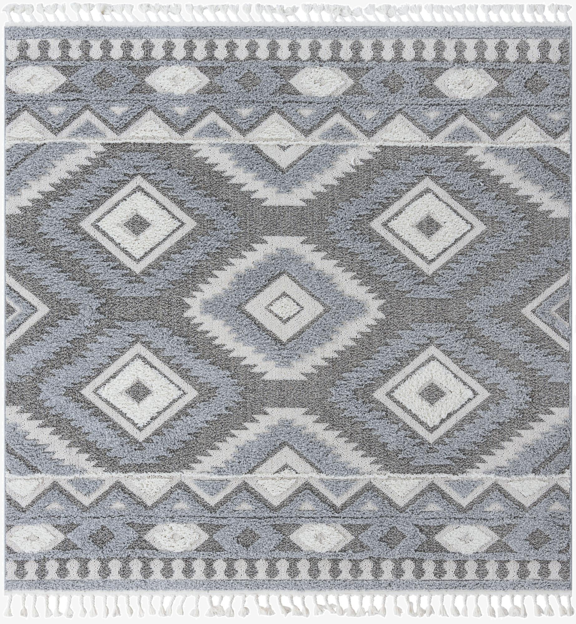 7' 10 x 7' 10 Boho Square Rug