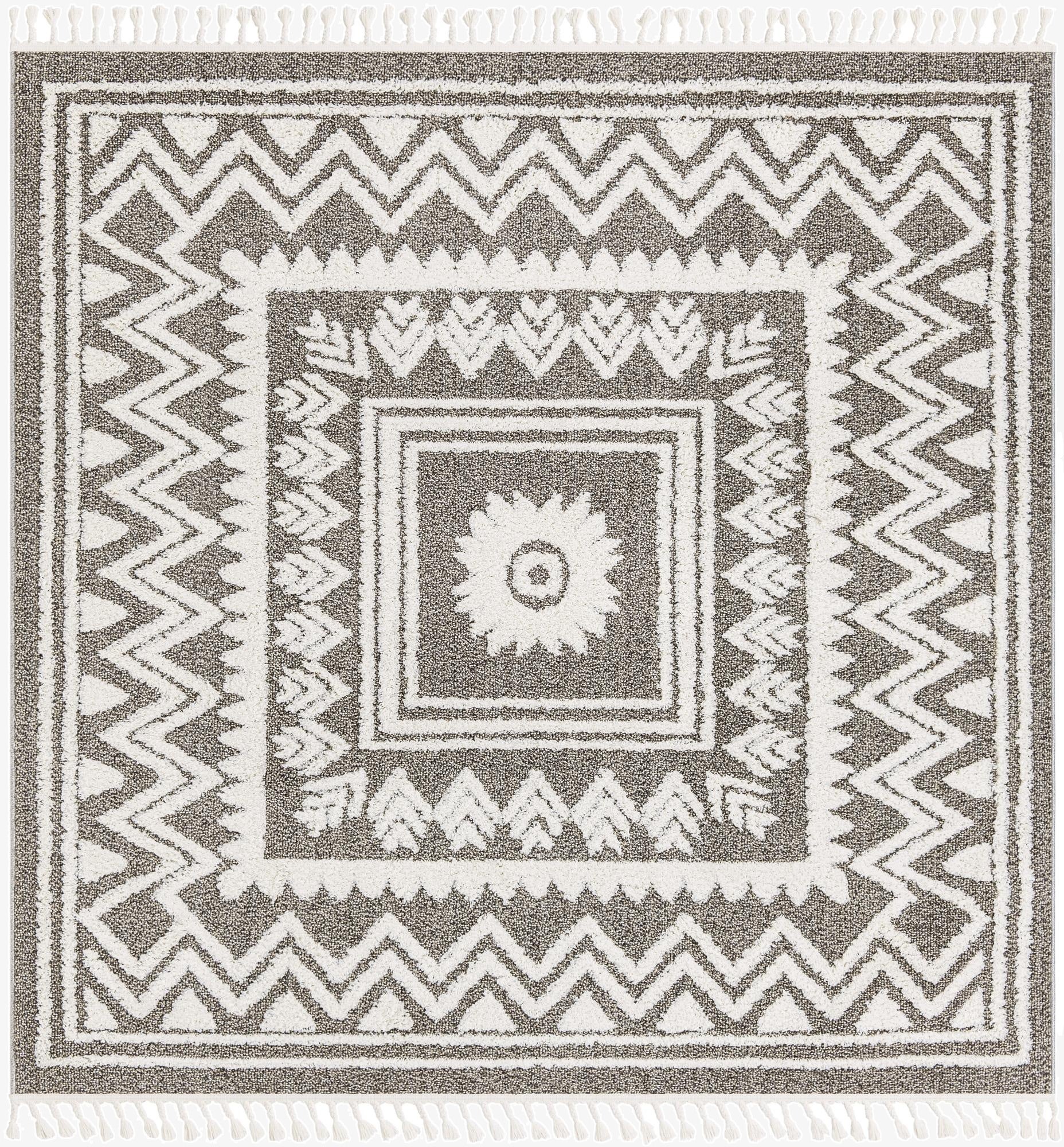7' 10 x 7' 10 Boho Square Rug